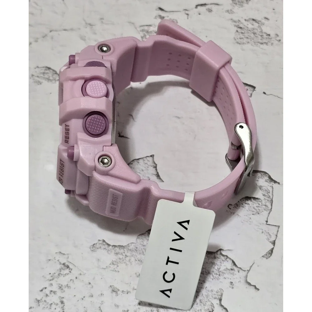 Activa X Invicta Digital Essentials Lady Watch 46mm Pink Purple ACW533-008 New